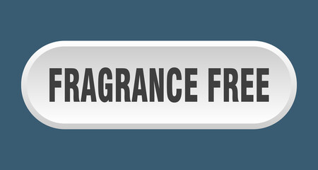 fragrance free button. rounded sign on white background
