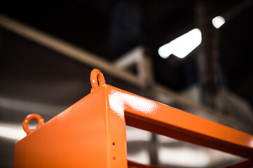 Powder coated bright colour on product