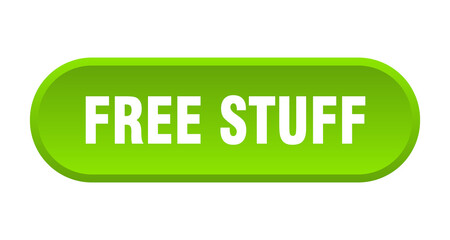 free stuff button. rounded sign on white background