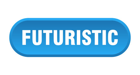 futuristic button. rounded sign on white background