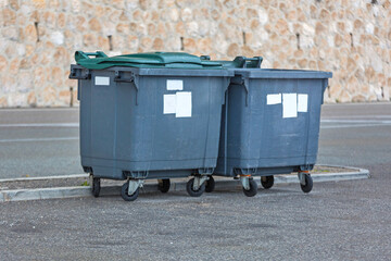 Two Dumpster Bins