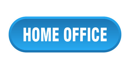home office button. rounded sign on white background