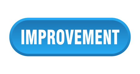 improvement button. rounded sign on white background