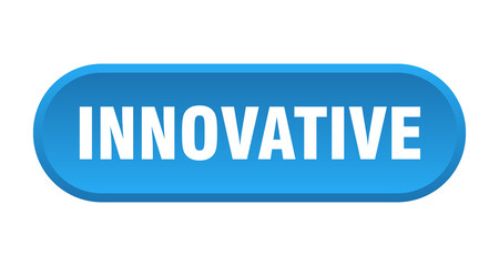 innovative button. rounded sign on white background