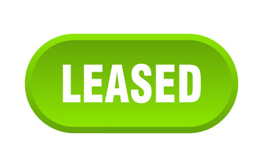 leased button. rounded sign on white background