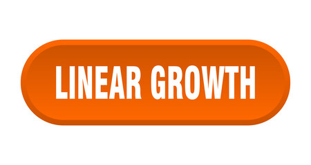 linear growth button. rounded sign on white background