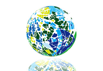 イラスト　球体　イメージ