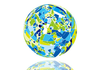 イラスト　球体　イメージ