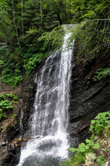 Fototapeta na wymiar Very beautiful waterfall in the mountains