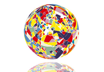 イラスト　球体　イメージ