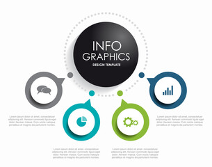 Infographic design template with place for your data. Vector illustration.