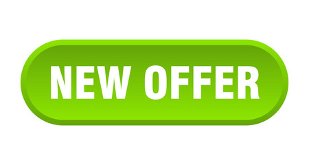 new offer button. rounded sign on white background