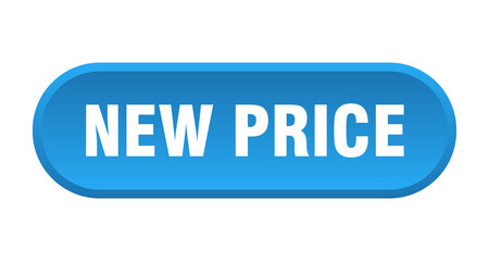 new price button. rounded sign on white background