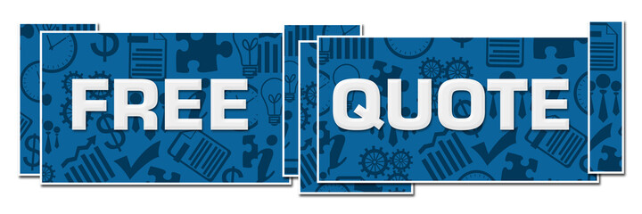 Free Quote Blue Textured Boxes 