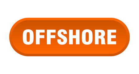 offshore button. rounded sign on white background