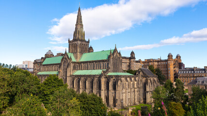 Fototapeta na wymiar Glasgow Cathedral - The High Kirk of Glasgow in Scotland