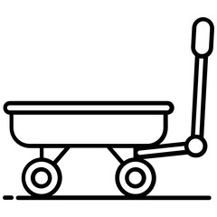 
Trendy vector design of wagon icon., carriage transport 
