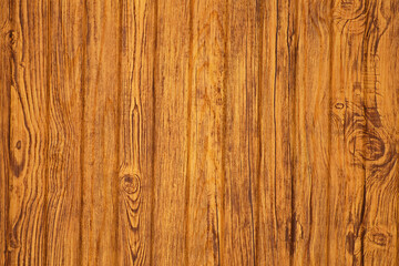 Wood texture. Fragment of a wooden wall close-up.