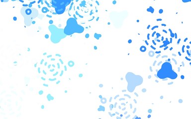 Light BLUE vector pattern with random forms.