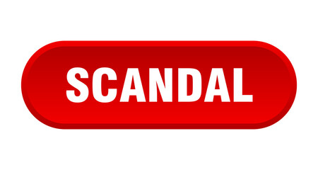 scandal button. rounded sign on white background