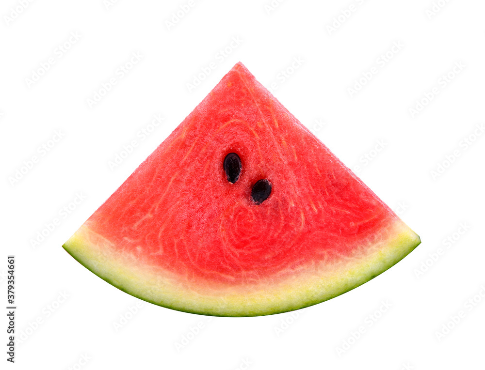 Canvas Prints Sliced of watermelon isolated on white background