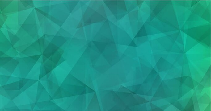 4K looping light green polygonal abstract footage. Flowing colorful lights in motion style with gradient. Screen saver for tech devices. 4134 x 2160, 30 fps. Codec Photo JPEG.