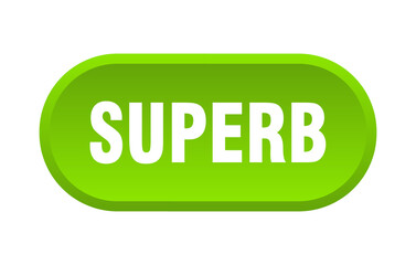 superb button. rounded sign on white background