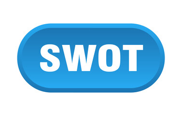 swot button. rounded sign on white background