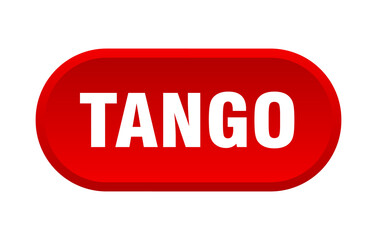 tango button. rounded sign on white background