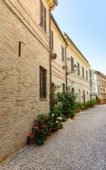 Fototapeta na wymiar Alley of Acquaviva Picena - Ascoli Piceno - Italy
