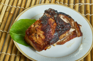 English Maple-mustard pulled pork