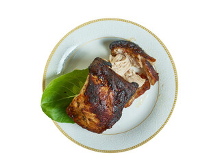 English Maple-mustard pulled pork