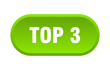 top 3 button. rounded sign on white background