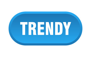 trendy button. rounded sign on white background