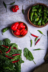 vegetables and spices