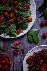 Fresh vegetables salad