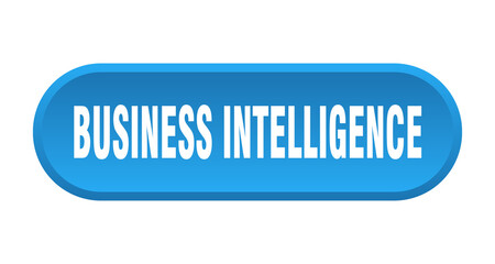 business intelligence button. rounded sign on white background