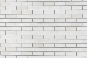 White color grunge brick wall for texture background