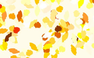 Obraz premium Light Green, Yellow vector template with chaotic shapes.