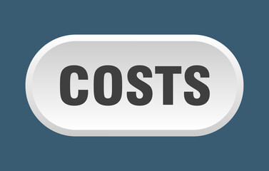 costs button. rounded sign on white background