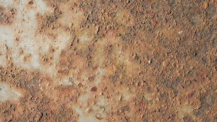 Rusty, old, rough, metal texture. Dark rusty metal texture background for interior exterior decoration and industrial construction concept design. Vintage effect.