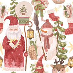 Illustration New Year and Happy Christmas. near the symbols of Christmas. favorite holiday. illustration for printing on a postcard, poster, advertisement or clothing