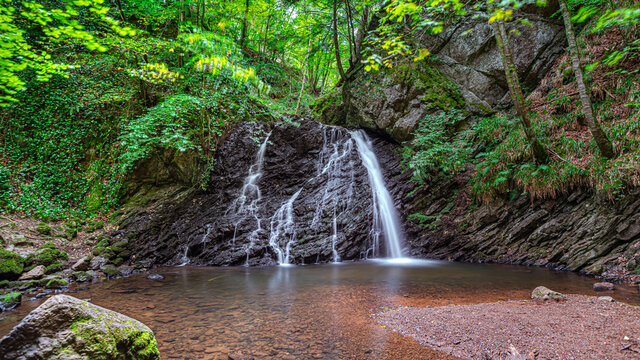 Fairy Glen Falls in Rosemarkie in Scotland