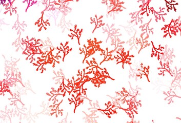 Light Red vector elegant background with sakura.