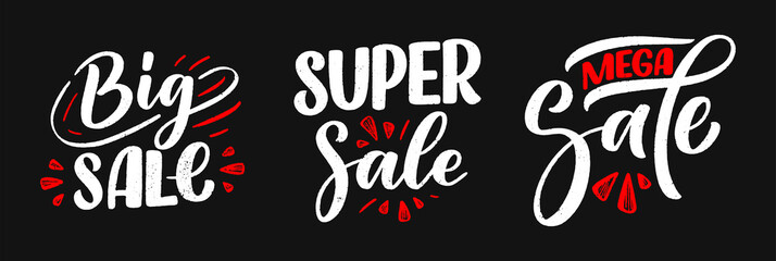 Black friday lettering in modern calligraphy style. Slogan for promotion template and sale banner. Vector