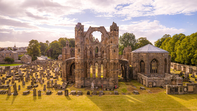 Elgin Cathedral - A historic ruin in Elgin (Moray) in north-east Scotland