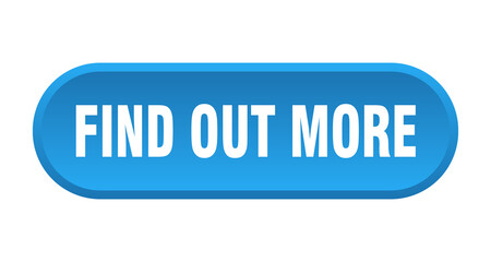 find out more button. rounded sign on white background