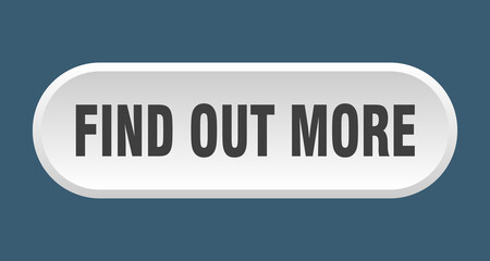 find out more button. rounded sign on white background