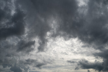 Single white cloud isolated on black background and texture. Brush cloud black background.