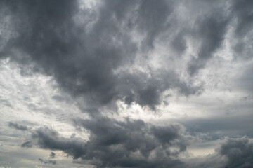 Single white cloud isolated on black background and texture. Brush cloud black background.